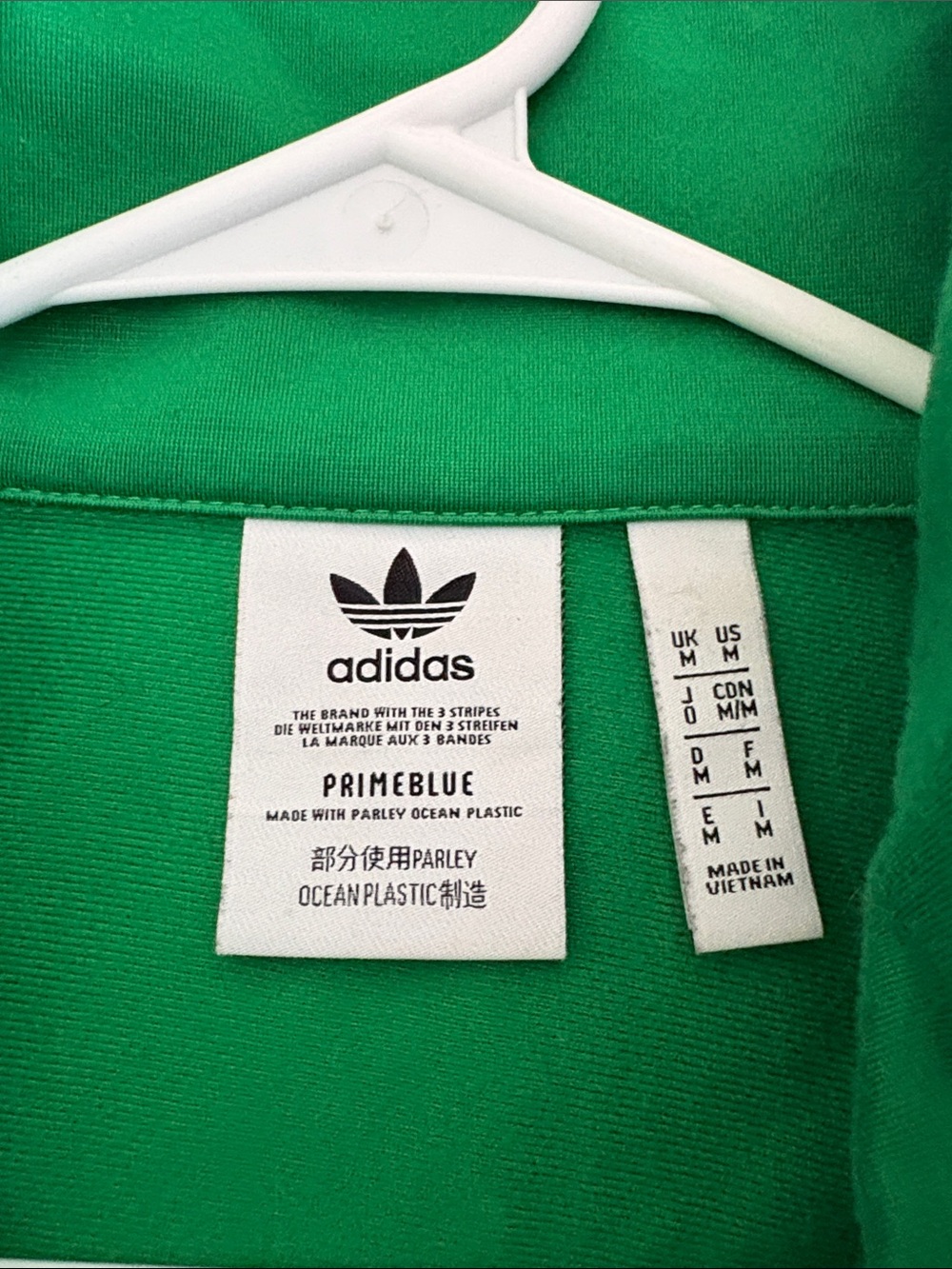 adidas Green Men Track Jacket & Joggers with White Stripes - Picture 5 of 10